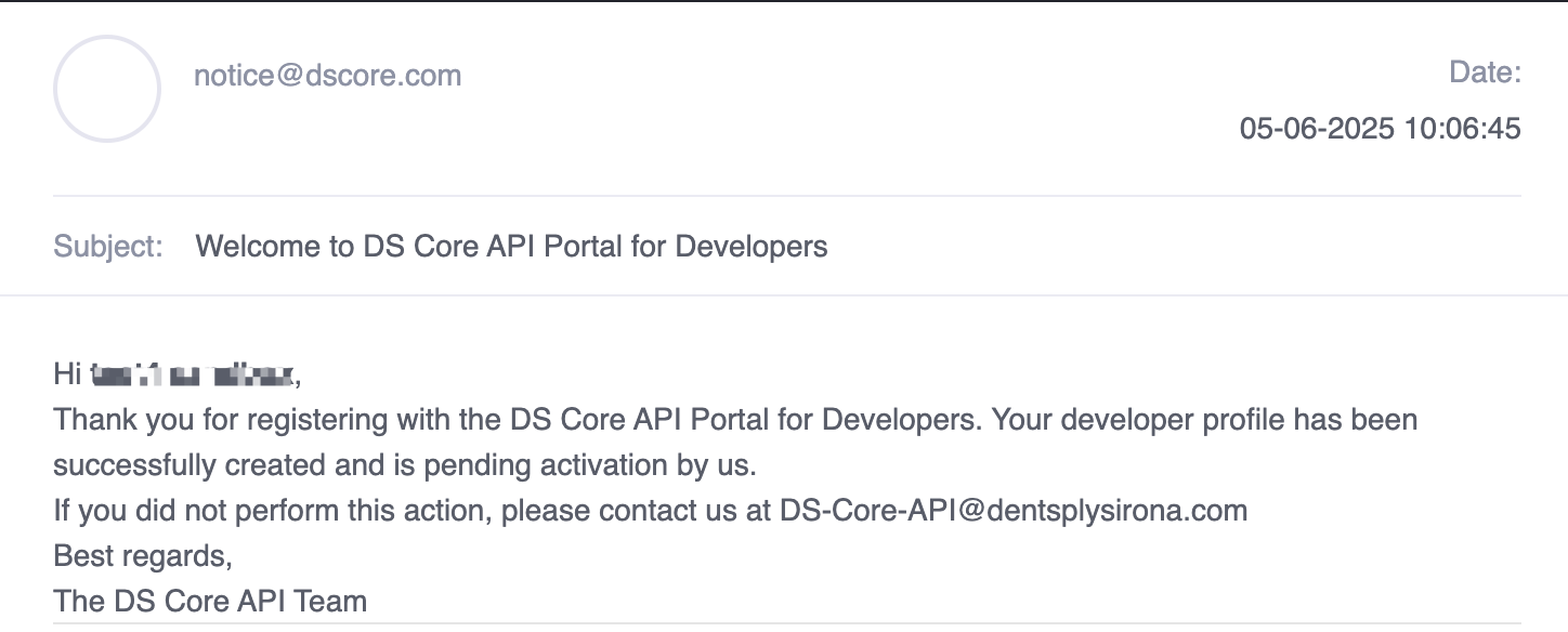 Welcome email example